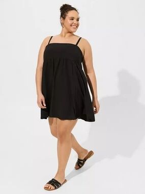 torrid Black Strapless-Look Plus Size Dress